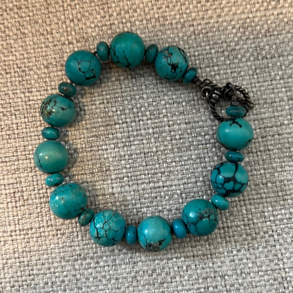 True turquoise bracelet